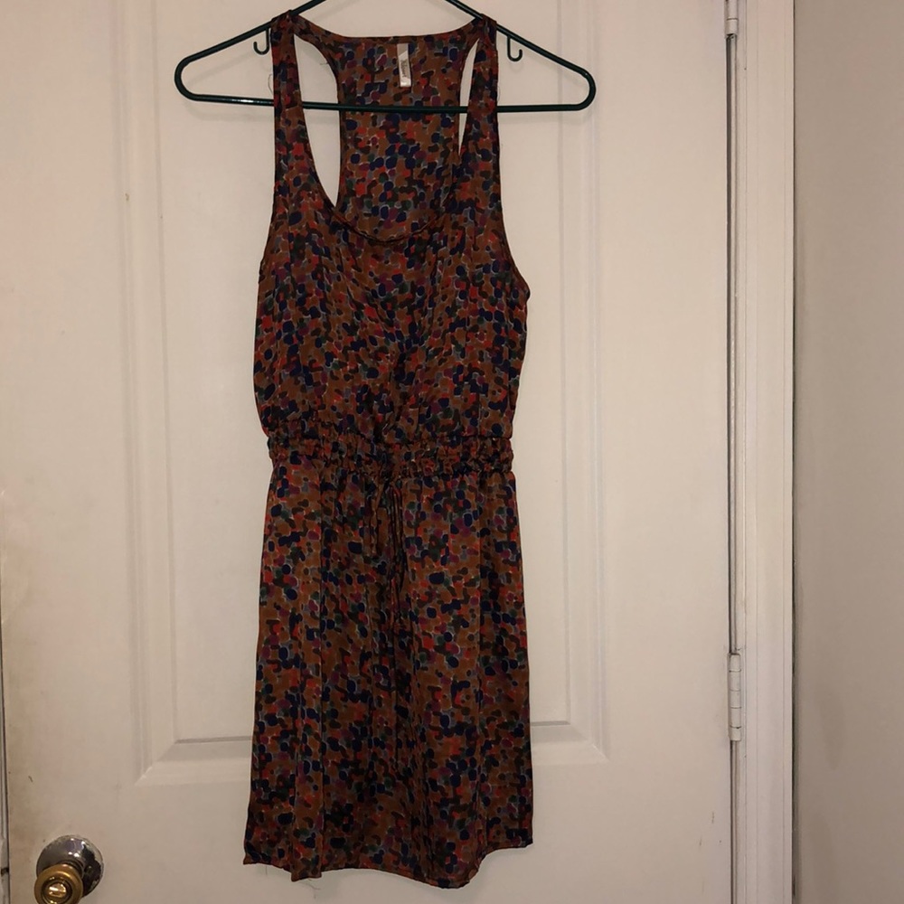 Multicolor silky dress